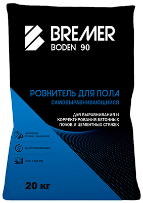 Ровнитель ТОЛСТОСЛОЙНЫЙ BREMER BODEN 90, 20 кг